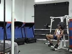 Sex in gym public