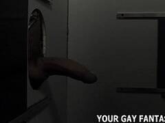 Suck your first cock at the local gloryhole