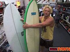 Surfer dude wants in the ass