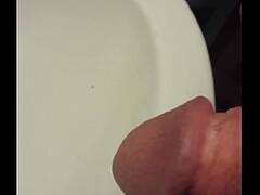 Pissing In A Sink Homemade Waterworks Amateur Solo