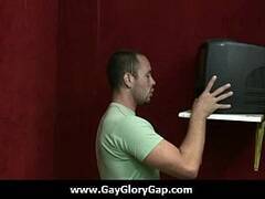 Gay hardcore gloryhole sex porn and nasty gay handjobs 37