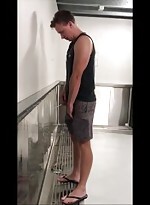 spying str8 cock at the urinals