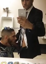Black guy gets a bj before job interview in public