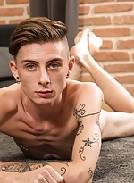 French twink jerome james strokes his hard cock.