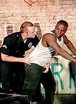 Black gay getting arrested and fucked by gay bear